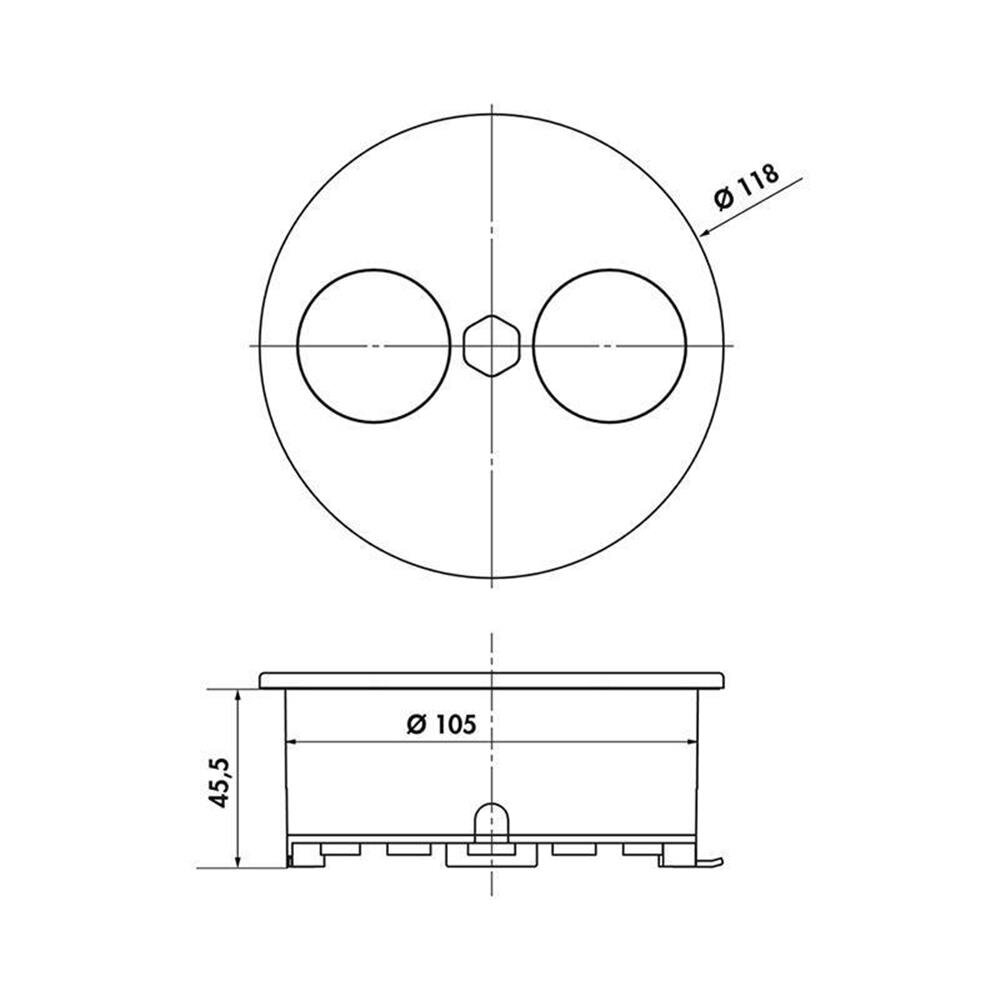 RV Stromkabel Abdeckung - Runde Kabeldurchführung Für Wohnmobile