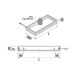 LUMICA Lichtboden Lista 50 Farbwechsel LED