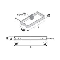 LUMICA Lichtboden Lista 50 Farbwechsel LED