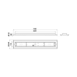 Naber LUMICA Plafoniera Farbwechsel LED, Einbauleuchte