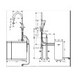 Hansgrohe Küchenarmatur 210 Aqittura M91 | Soda System | ausziehbarer Auslauf | mit Schlauchbox (sBox)