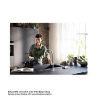 hansgrohe Küchenarmatur Aqittura M91, Soda System 210, ausziehbarer Auslauf, sBox