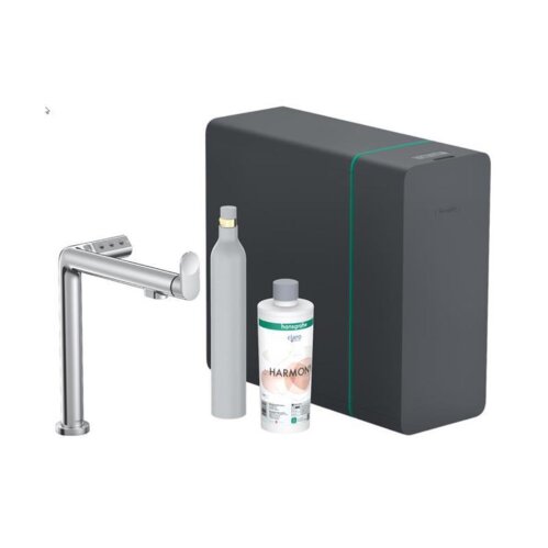 hansgrohe Küchenarmatur Aqittura M91, Soda System 240, Festauslauf, sBox