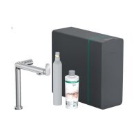 hansgrohe Küchenarmatur Aqittura M91, Soda System 240, Festauslauf, sBox