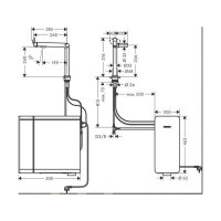 hansgrohe Küchenarmatur Aqittura M91, Soda System 240, Festauslauf, sBox