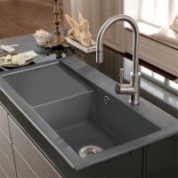 Villeroy & Boch Küchenarmatur Umbrella Flex Edelstahl massiv | Hochdruck