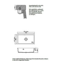 Systemceram Unterbauspüle KeraDomo MERA 80 U/g Handbedienung Eibe