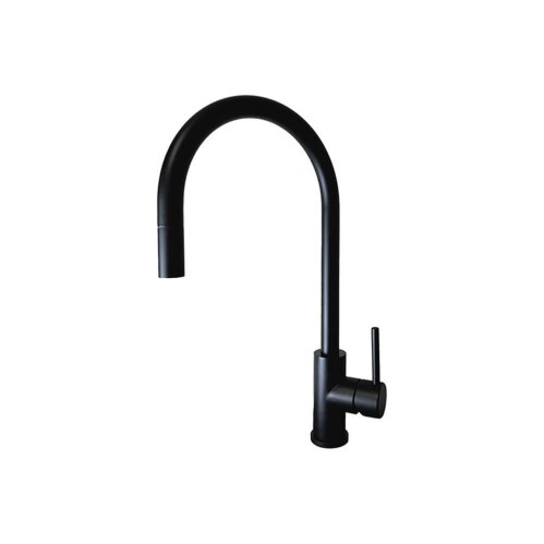Caressi Küchenarmatur Black Line CA125BK U ECO ausziehbarer Auslauf