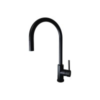 Caressi Küchenarmatur Black Line CA125BK U ECO ausziehbarer Auslauf