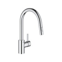 Grohe Küchenarmatur Eurosmart Cosmopolitan, C-Auslauf, Dualbrause, Laminarstrahl