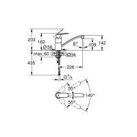 Grohe Küchenarmatur Eurosmart Cosmopolitan, niedriger Auslauf