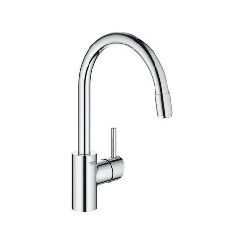 Grohe Küchenarmatur Concetto, C-Auslauf, herausziehbarer Mousseur