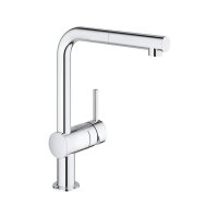 Grohe Küchenarmatur Minta, L-Auslauf, herausziehbarer Mousseur