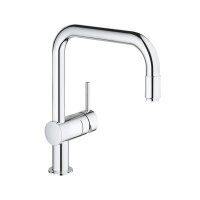 Grohe Küchenarmatur Minta, U-Auslauf, herausziehbarer Mousseur