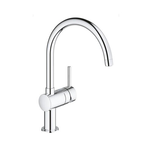 Grohe Küchenarmatur Minta, C-Auslauf, schwenkbarer Rohrauslauf, chrom