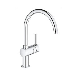 Grohe Küchenarmatur Minta, C-Auslauf, schwenkbarer Rohrauslauf, chrom