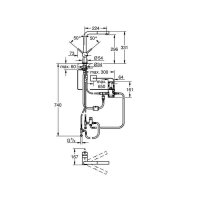 Grohe Küchenarmatur Minta Touch, L-Auslauf herausziehbarer Mousseur