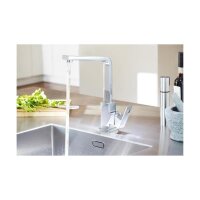 Grohe Küchenarmatur Eurocube, hoher Auslauf