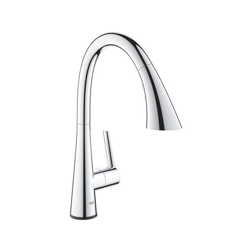 Grohe Küchenarmatur Zedra Touch, C-Auslauf Dualbrause