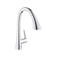 Grohe Küchenarmatur  Zedra, C-Auslauf 3-brause, Laminarstrahl, Brause, Bladestrahl