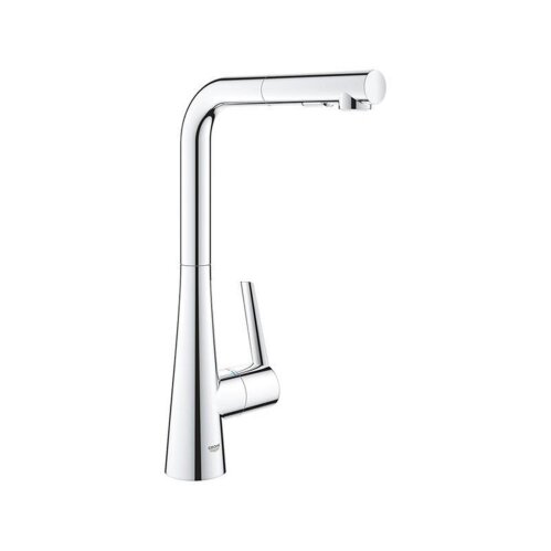 Grohe Küchenarmatur Zedra, L-Auslauf Dualbrause
