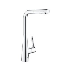 Grohe Küchenarmatur Zedra, L-Auslauf Dualbrause