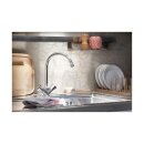 Grohe Küchenarmatur Costa L, Zwei Griffe, Niederdruck, Kettenhalteröse