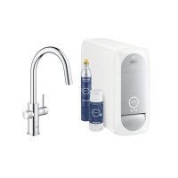 Grohe Küchenarmatur Blue Home C-Auslauf (ausziehbarer Auslauf)