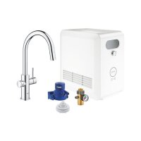 Grohe Küchenarmatur Blue Professional C-Auslauf (ausziehbarer Auslauf)
