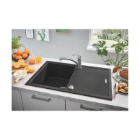 Grohe Einbauspüle K400 50-C 78/50 1.0 rev, granit schwarz
