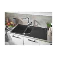 Grohe Einbauspüle K500 60-C 100/50 1.5 rev, granit schwarz