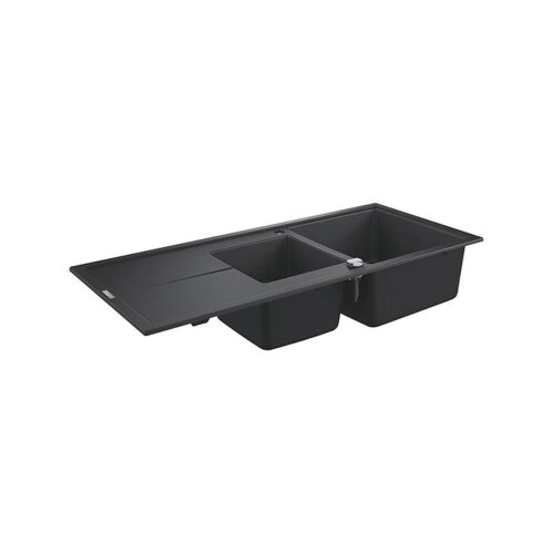 Grohe Einbauspüle K400 80-C 116/50 1.5 rev, granit schwarz