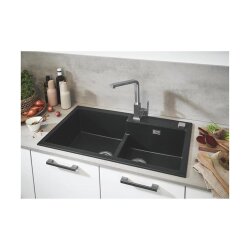 Grohe Einbaubecken K500 90-C 86/50 2.0, granit schwarz