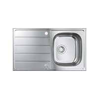 Grohe Einbauspüle K200 45-S 86/50 1.0 rev, Edelstahl