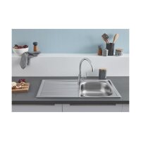 Grohe Einbauspüle K200 45-S 86/50 1.0 rev, Edelstahl