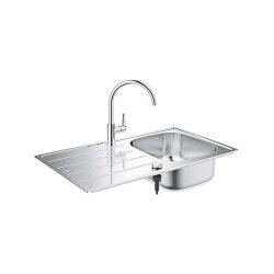 Grohe Einbauspülen-Set, K200 Edelstahlspüle +...