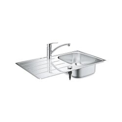 Grohe Einbauspülen-Set, K200 Edelstahlspüle +...