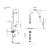 Dornbracht VAIA Einhebelmischer Pull-down mit Brausefunktion I  Küchenarmatur Wasserhahn Spültischarmatur