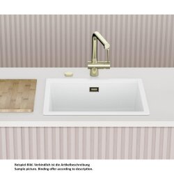 Schock Einbaubecken Cristadur Kiruna N-100 L FB flächenbündig einbaubar Green Line Night NGT