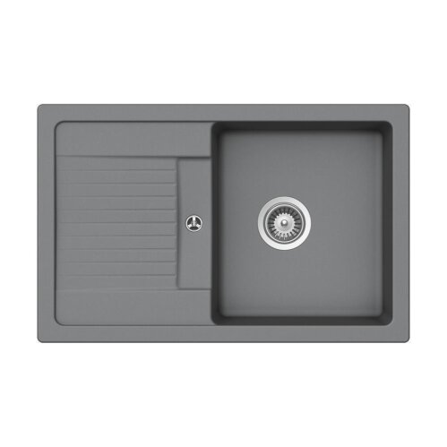 Schock Unterbauspüle Cristalite Lima D-100 S U GCR Croma Exzenterbedienung