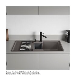 BLANCO Einbauspüle ADIRA 6 S Silgranit, InFino, weiß
