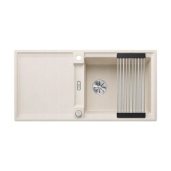 BLANCO Einbauspüle ADIRA XL 6 S-F Silgranit, flächenbündig einbaubar, InFino, softweiß