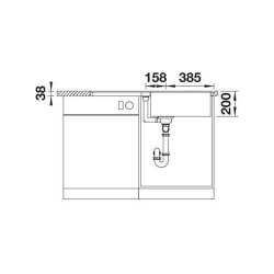 BLANCO Einbauspüle ADIRA XL 6 S-F Silgranit, flächenbündig einbaubar, InFino, softweiß
