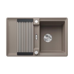 BLANCO Einbauspüle ADIRA 45 S-F Silgranit, flächenbündig einbaubar, InFino, tartufo