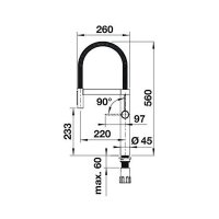 BLANCO Küchenarmatur BLANCOCULINA-S II Sensor PVD Steel
