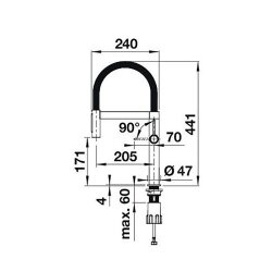 BLANCO Küchenarmatur BLANCOCULINA-S II Mini Sensor PVD Steel