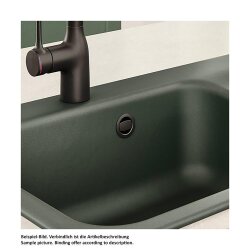 Systemceram Überlauf rund schwarz für Juna-Serie