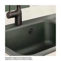 Systemceram Überlauf rund schwarz für Juna-Serie
