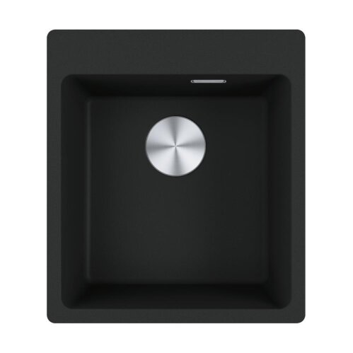 Franke Einbaubecken Maris MRG 610-39 A Fragranit Black Matt, Handbetätigung