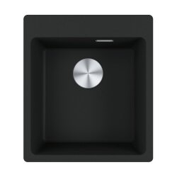 Franke Einbaubecken Maris MRG 610-39 A Fragranit Black Matt, Handbetätigung